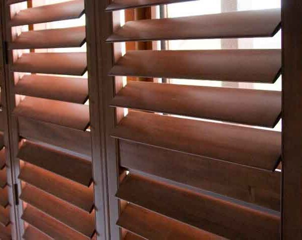 Shutters Stained Basswood